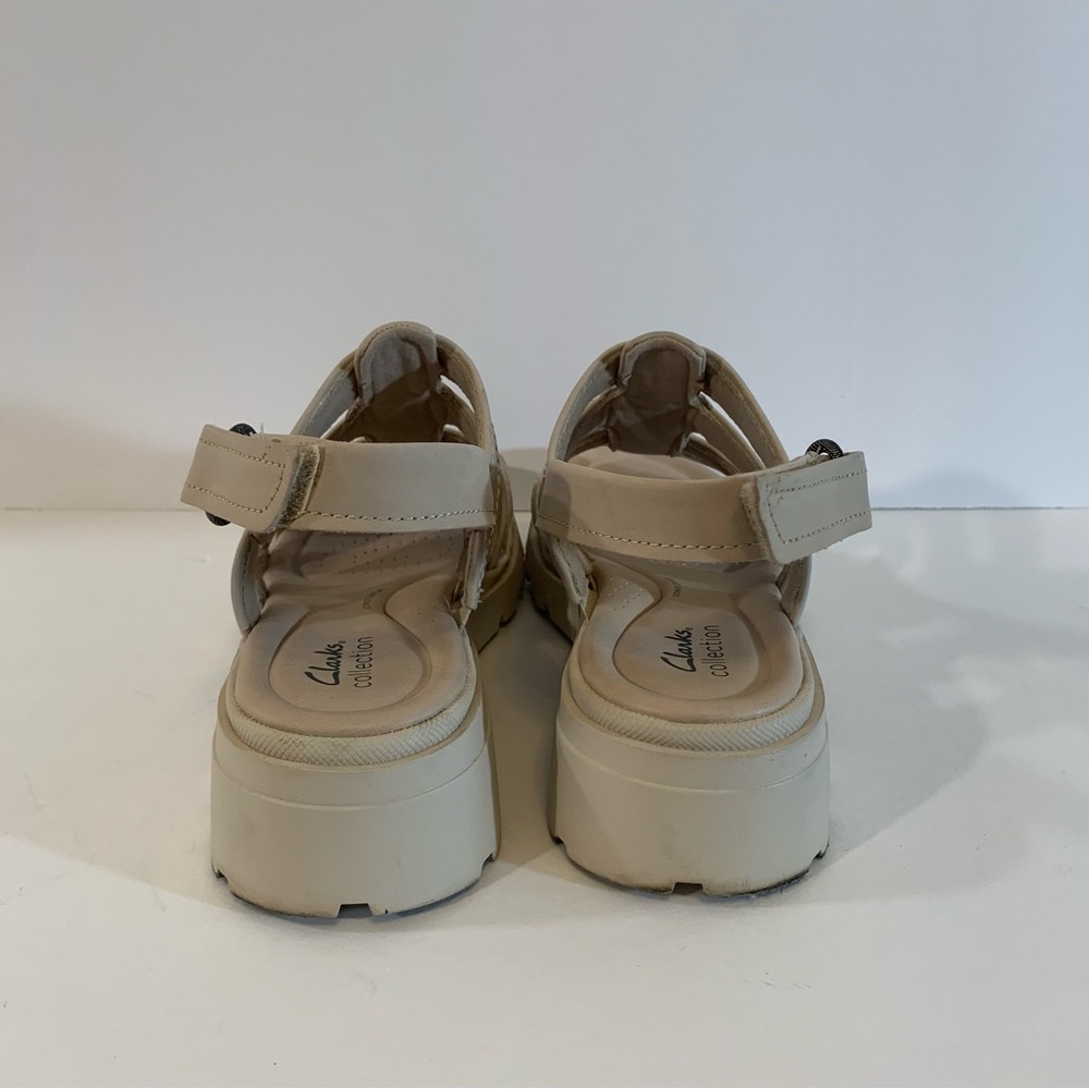 Clarks Coast Shine Sling backs 2” heel adjustable heel strap Sz 9 - Picture 4 of 13